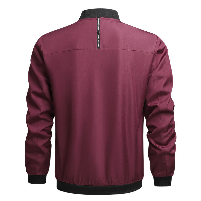 New cross-border foreign trade casual jacket men's Amazon factory direct spring and autumn casual solid color men's jacket men