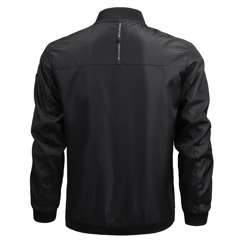 New cross-border foreign trade casual jacket men's Amazon factory direct spring and autumn casual solid color men's jacket men