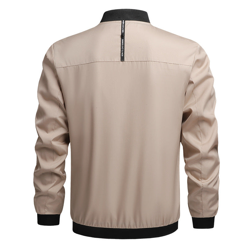 New cross-border foreign trade casual jacket men's Amazon factory direct spring and autumn casual solid color men's jacket men