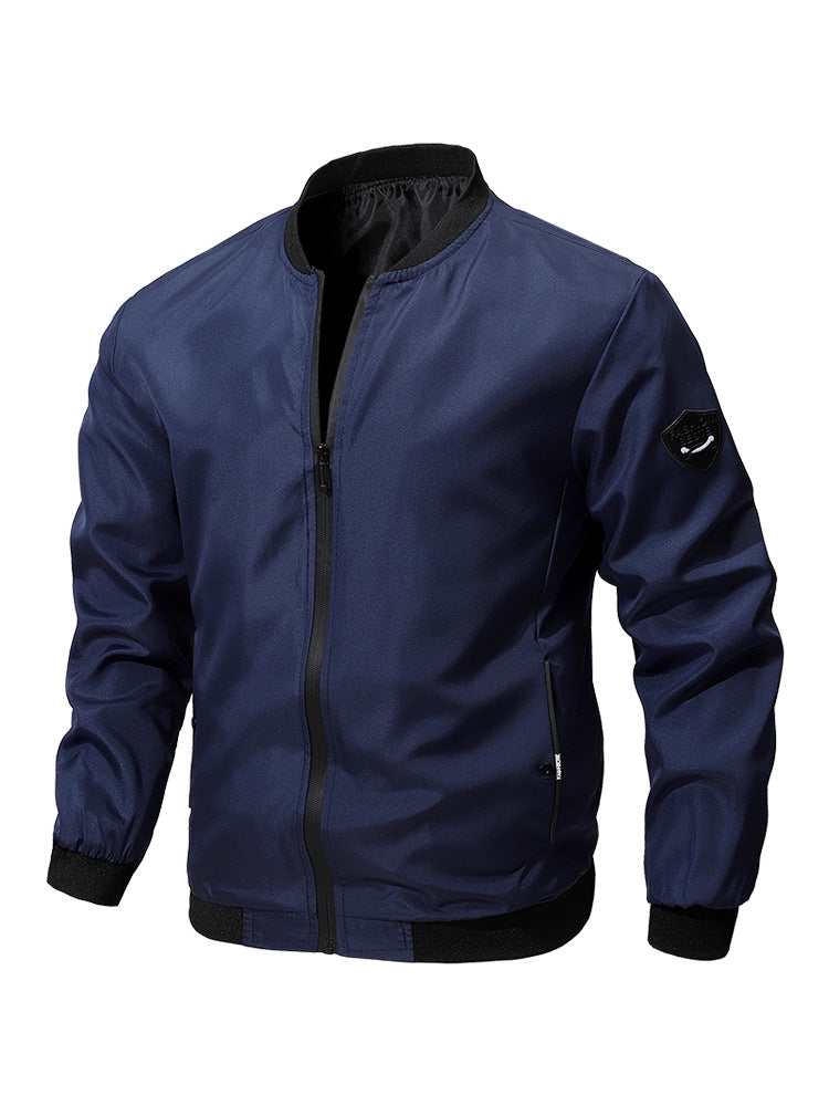 New cross-border foreign trade casual jacket men's Amazon factory direct spring and autumn casual solid color men's jacket men