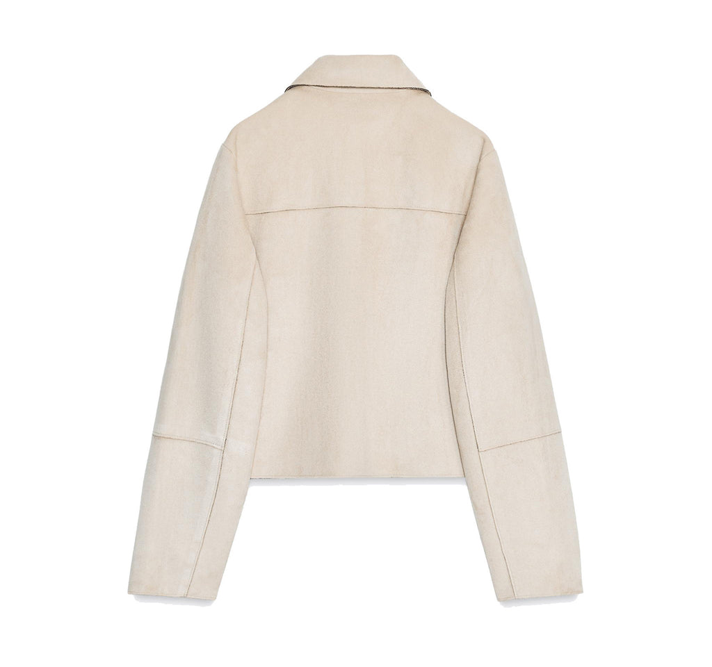 2025 New Autum Women's Clothing European and American Style Fashionable Simple Suede Jacket Jacket 4968224