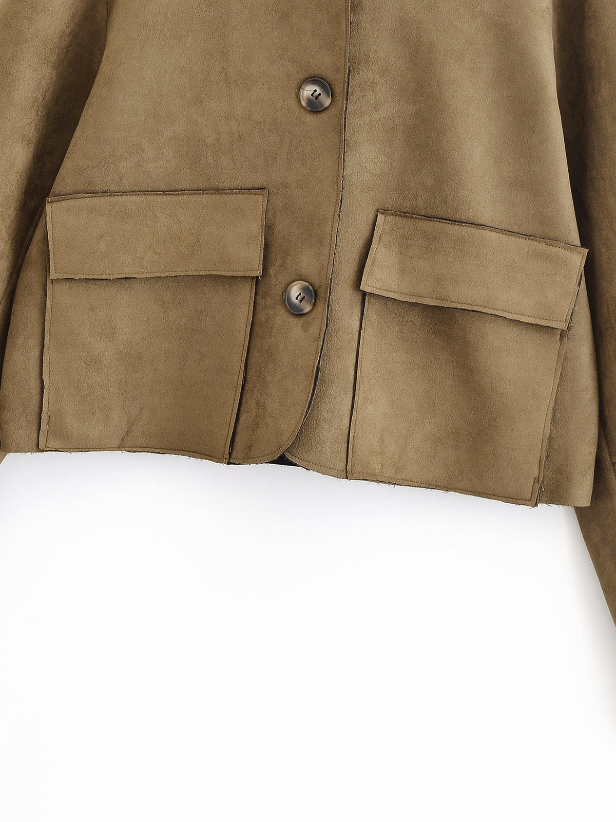 2025 New Autum Women's Clothing European and American Style Fashionable Simple Suede Jacket Jacket 4968224
