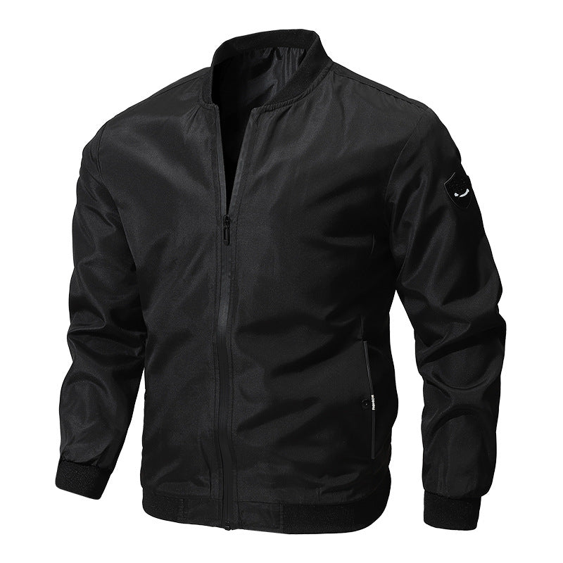 New cross-border foreign trade casual jacket men's Amazon factory direct spring and autumn casual solid color men's jacket men
